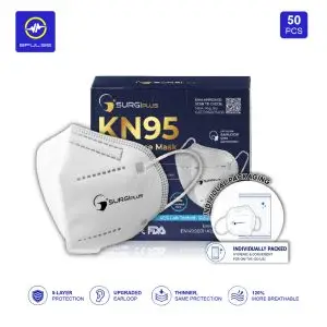 SurgiPlus KN95 5ply Medical Face Mask (Individual Packaging)